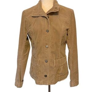 Eddie‎ Bauer Tan Button Up Corduroy Jacket #23012736 Size Medium